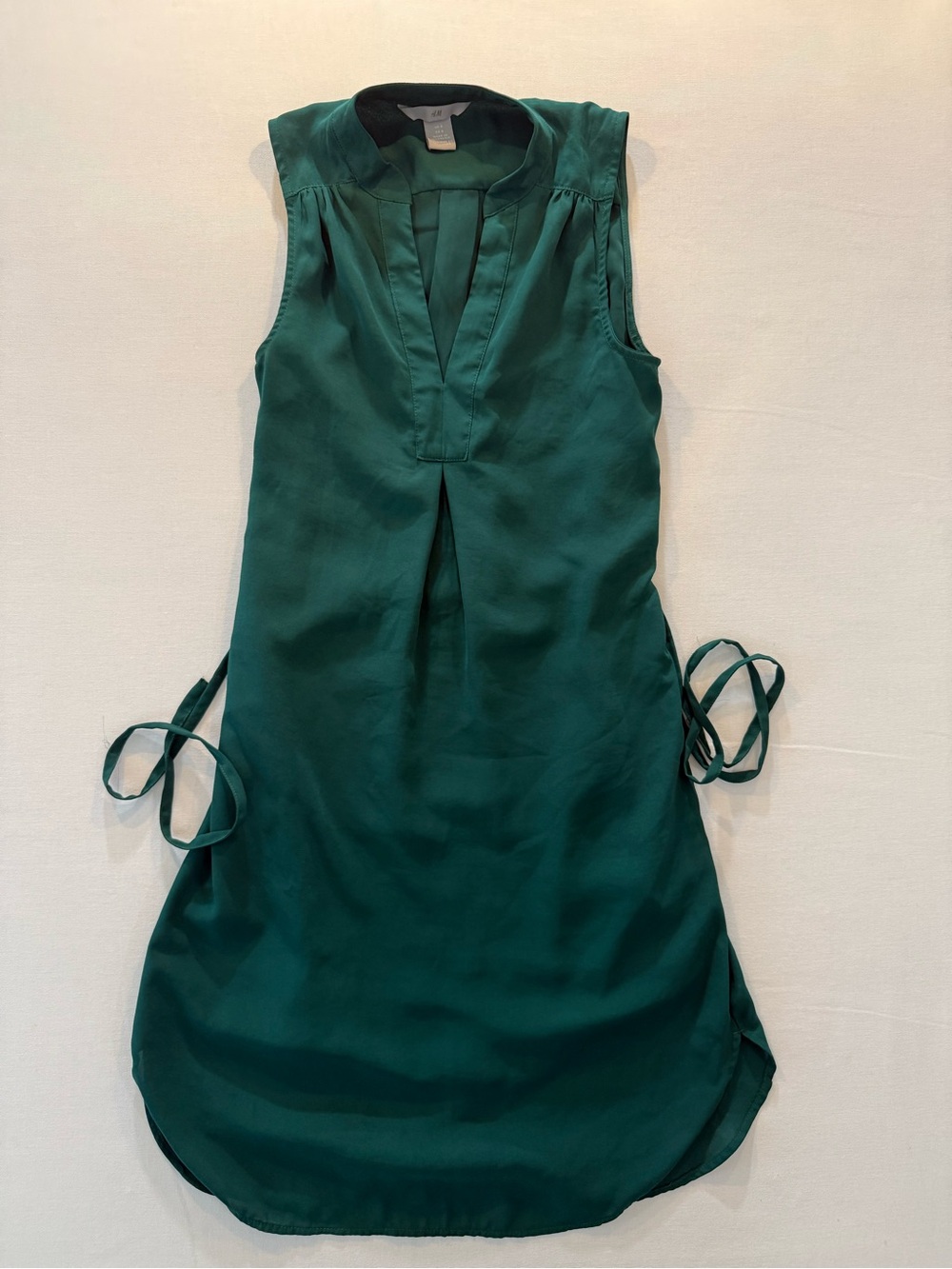 H&M Green Sleeveless Shift Dress